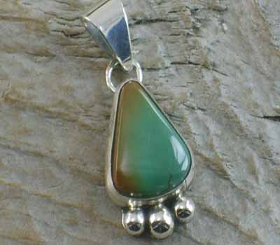 Native American Turquoise Nugget Pendant J